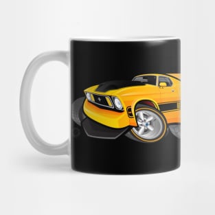 Mach 1 Yellow with Yellow Stripe Mug